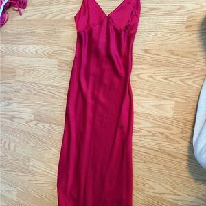 Abercrombie red Satin Dress XXS